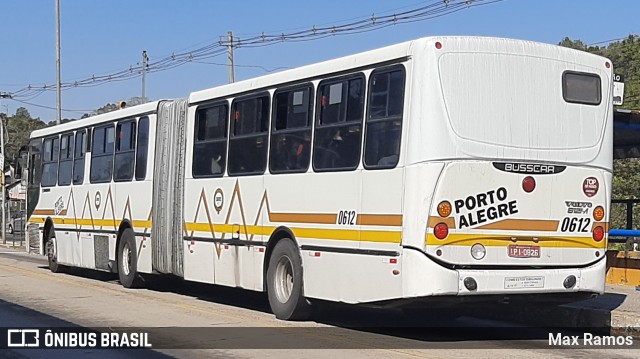 Companhia Carris Porto-Alegrense 0612 na cidade de Porto Alegre, Rio Grande do Sul, Brasil, por Max Ramos. ID da foto: 9201051.