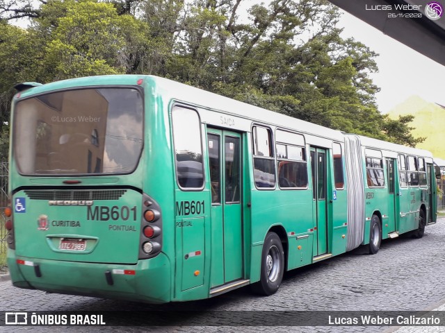 Auto Viação Mercês MB601 na cidade de Curitiba, Paraná, Brasil, por Lucas Weber Calizario. ID da foto: 9202882.