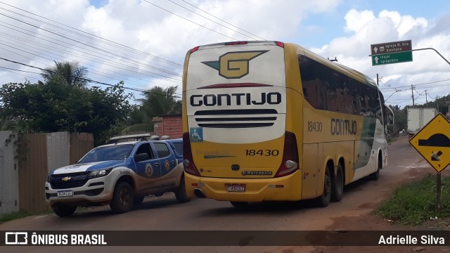 Empresa Gontijo de Transportes 18430 na cidade de Ituberá, Bahia, Brasil, por Adrielle Silva. Número da foto: #9201016.