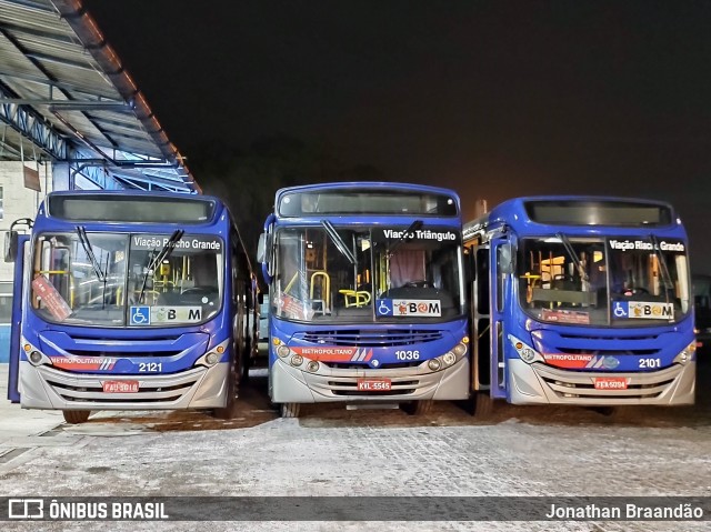 Auto Viação Triângulo 1036 na cidade de São Bernardo do Campo, São Paulo, Brasil, por Jonathan Braandão. Número da foto: #9204089.