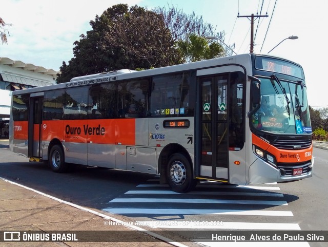 Auto Viação Ouro Verde 17304 na cidade de Sumaré, São Paulo, Brasil, por Henrique Alves de Paula Silva. Número da foto: #9206385.
