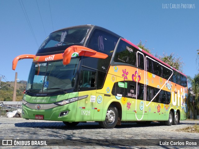 UTIL - União Transporte Interestadual de Luxo 11928 na cidade de Juiz de Fora, Minas Gerais, Brasil, por Luiz Carlos Rosa. Número da foto: #9204346.