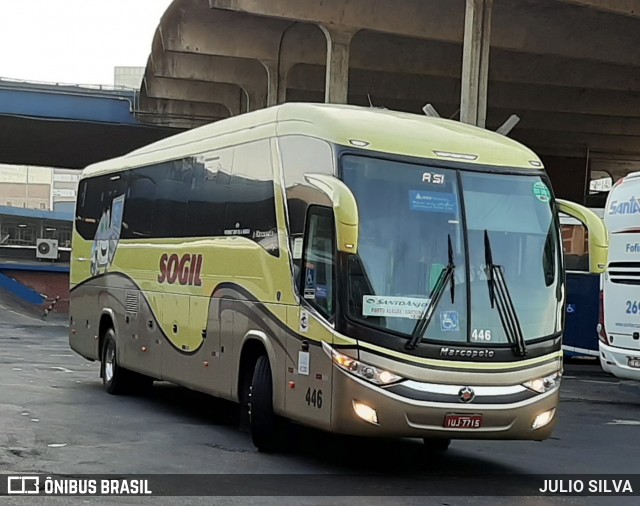 SOGIL - Sociedade de Ônibus Gigante Ltda. 446 na cidade de Porto Alegre, Rio Grande do Sul, Brasil, por JULIO SILVA. ID da foto: 9207403.