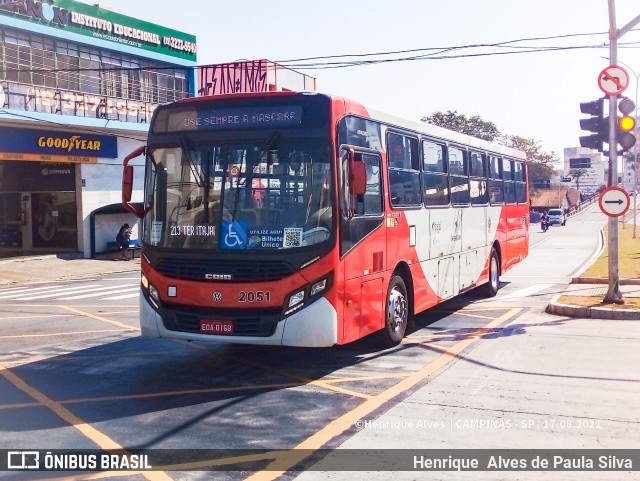 Itajaí Transportes Coletivos 2051 na cidade de Campinas, São Paulo, Brasil, por Henrique Alves de Paula Silva. Número da foto: #9204718.