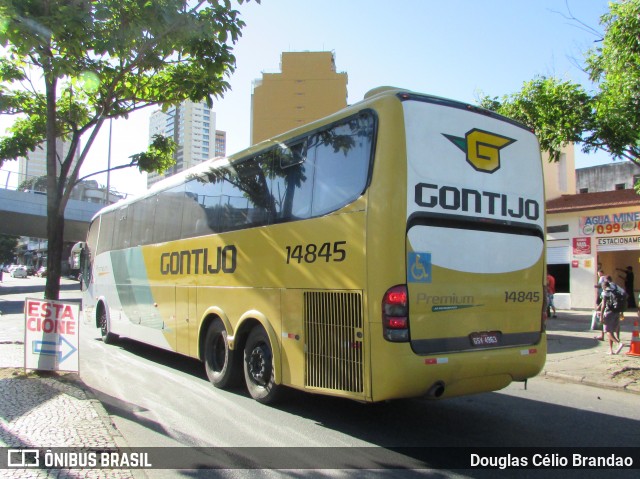 Empresa Gontijo de Transportes 14845 na cidade de Belo Horizonte, Minas Gerais, Brasil, por Douglas Célio Brandao. ID da foto: 9206621.