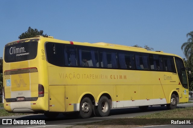 Viação Itapemirim 8849 na cidade de Barra do Piraí, Rio de Janeiro, Brasil, por Rafael H.. ID da foto: 9206204.