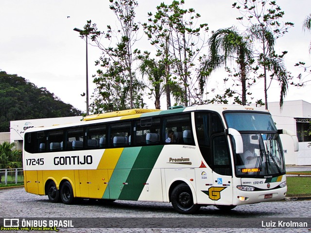 Empresa Gontijo de Transportes 17245 na cidade de Juiz de Fora, Minas Gerais, Brasil, por Luiz Krolman. Número da foto: #9205491.