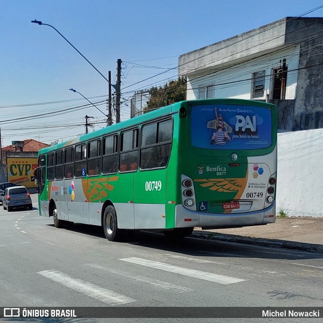 BBTT - Benfica Barueri Transporte e Turismo 00749 na cidade de Jandira, São Paulo, Brasil, por Michel Nowacki. Número da foto: #9207491.