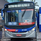 BBTT - Benfica Barueri Transporte e Turismo 27.491 na cidade de Jandira, São Paulo, Brasil, por Michel Nowacki. ID da foto: :id.