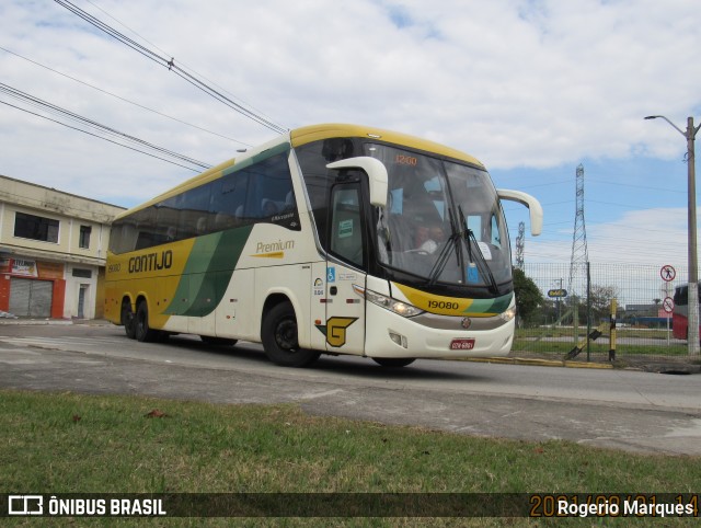 Empresa Gontijo de Transportes 19080 na cidade de São José dos Campos, São Paulo, Brasil, por Rogerio Marques. ID da foto: 9208040.