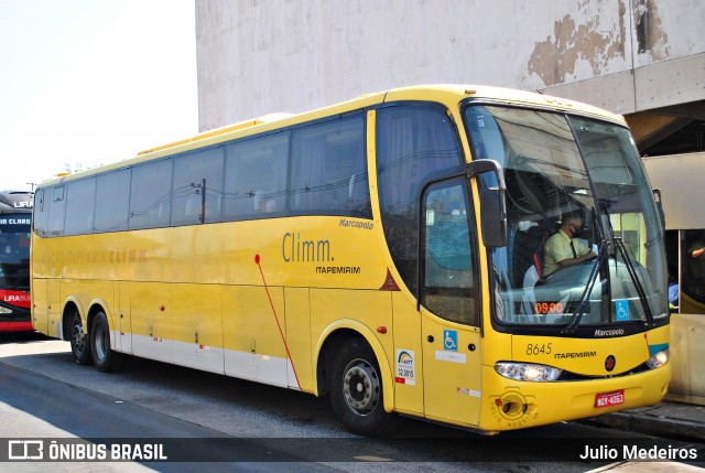 Viação Itapemirim 8645 na cidade de Campinas, São Paulo, Brasil, por Julio Medeiros. Número da foto: #9207953.