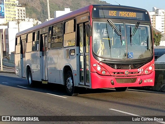 TUSMIL - Transporte Urbano São Miguel 563 na cidade de Juiz de Fora, Minas Gerais, Brasil, por Luiz Carlos Rosa. ID da foto: 9210165.