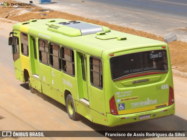 Transcol Transportes Coletivos 04480 na cidade de Teresina, Piauí, Brasil, por Francisco de Assis Rodrigues da Silva. ID da foto: 9208047.