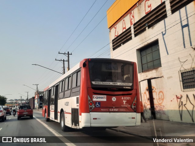 Express Transportes Urbanos Ltda 4 8301 na cidade de São Paulo, São Paulo, Brasil, por Vanderci Valentim. Número da foto: #9209526.