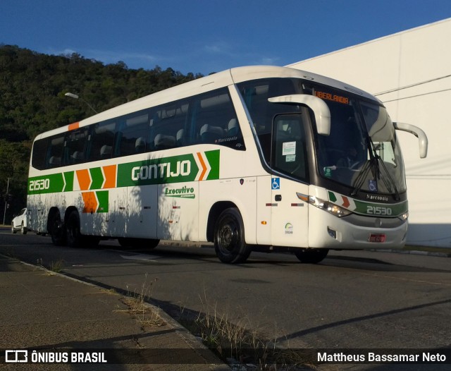 Empresa Gontijo de Transportes 21530 na cidade de Juiz de Fora, Minas Gerais, Brasil, por Mattheus Bassamar Neto. Número da foto: #9211598.