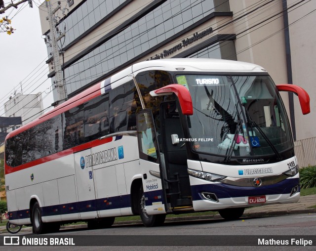 Viação Piracicabana 2499 na cidade de Curitiba, Paraná, Brasil, por Matheus Felipe. ID da foto: 9212653.