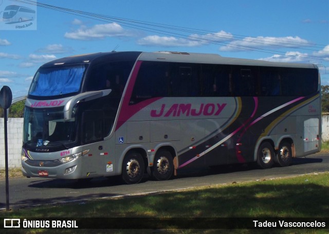 Viação Jam Joy 8714 na cidade de Teresina, Piauí, Brasil, por Tadeu Vasconcelos. ID da foto: 9210607.