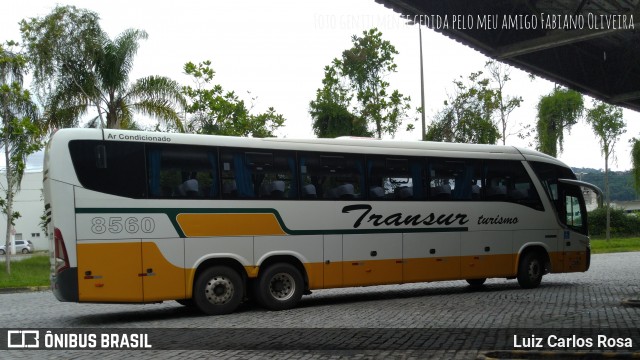 Transur - Transporte Rodoviário Mansur 8560 na cidade de Juiz de Fora, Minas Gerais, Brasil, por Luiz Carlos Rosa. ID da foto: 9212665.