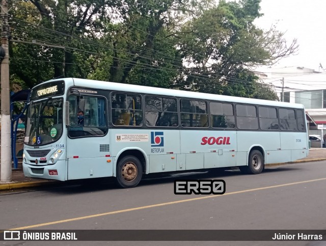 SOGIL - Sociedade de Ônibus Gigante Ltda. 5134 na cidade de Gravataí, Rio Grande do Sul, Brasil, por Júnior Harras. Número da foto: #9210629.