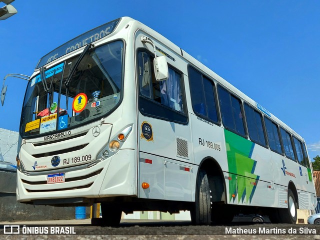 Viação Pinheiral RJ 189.009 na cidade de Pinheiral, Rio de Janeiro, Brasil, por Matheus Martins da Silva. ID da foto: 9210903.