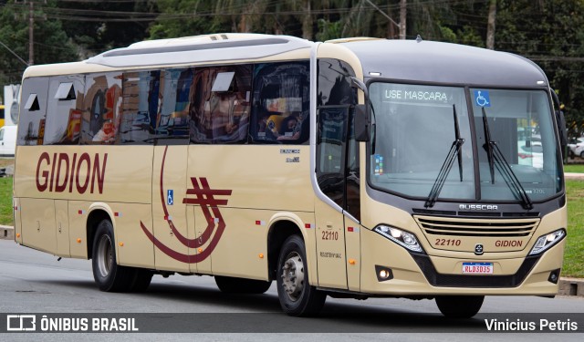 Gidion Transporte e Turismo 22110 na cidade de Joinville, Santa Catarina, Brasil, por Vinicius Petris. ID da foto: 9212544.