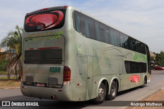 Eucatur - Empresa União Cascavel de Transportes e Turismo 4550 na cidade de Cuiabá, Mato Grosso, Brasil, por Rodrigo Matheus. ID da foto: 9213402.