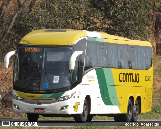 Empresa Gontijo de Transportes 19510 na cidade de Carmópolis de Minas, Minas Gerais, Brasil, por Rodrigo  Aparecido. Número da foto: #9214729.