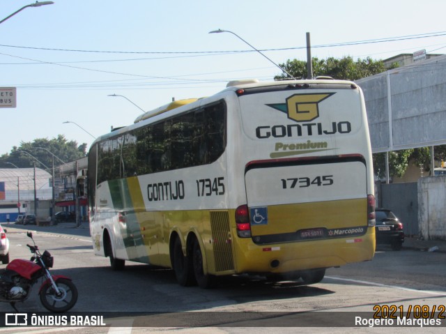 Empresa Gontijo de Transportes 17345 na cidade de São José dos Campos, São Paulo, Brasil, por Rogerio Marques. ID da foto: 9215927.