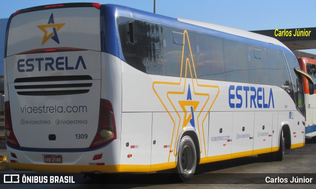 Viação Estrela 1309 na cidade de Goiânia, Goiás, Brasil, por Carlos Júnior. Número da foto: #9216175.