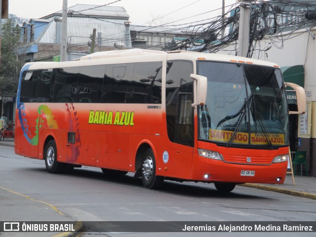 Empresa de Buses Bahia Azul 263 na cidade de Santiago, Santiago, Metropolitana de Santiago, Chile, por Jeremias Alejandro Medina Ramirez. Número da foto: #9215101.