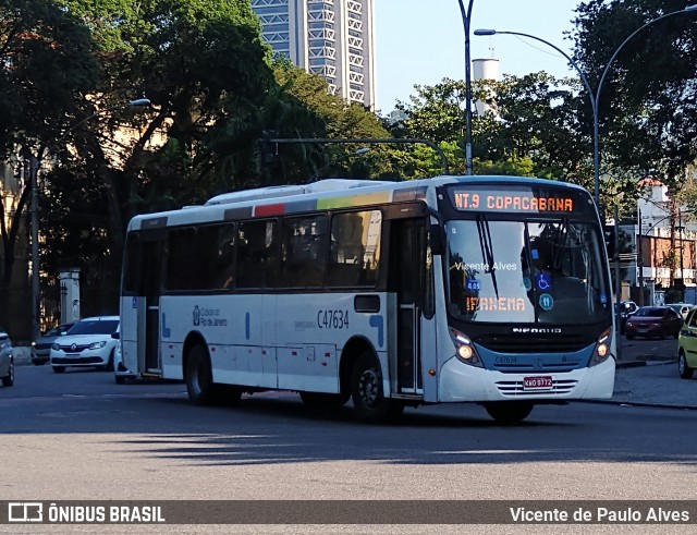 Viação Redentor C47634 na cidade de Rio de Janeiro, Rio de Janeiro, Brasil, por Vicente de Paulo Alves. ID da foto: 9215536.