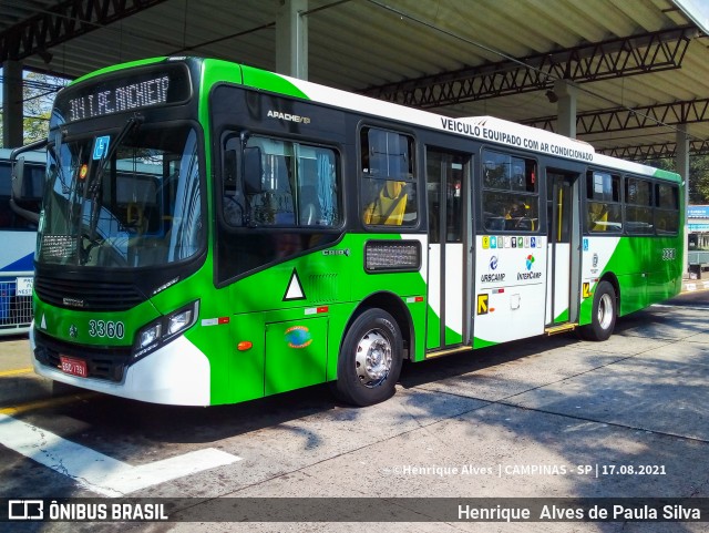 VB Transportes e Turismo 3360 na cidade de Campinas, São Paulo, Brasil, por Henrique Alves de Paula Silva. Número da foto: #9216876.