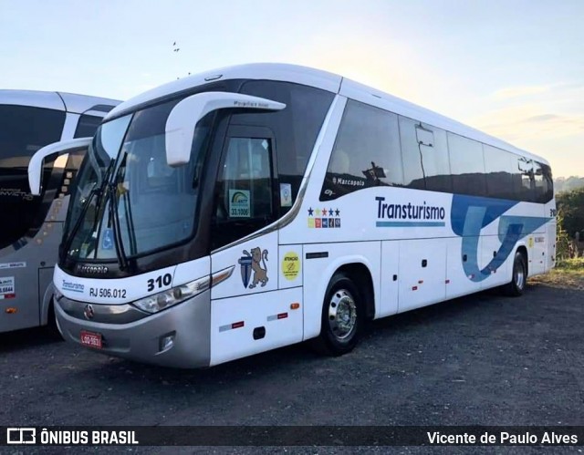 Transturismo Turismo e Fretamento 310 na cidade de Aparecida, São Paulo, Brasil, por Vicente de Paulo Alves. Número da foto: #9217100.