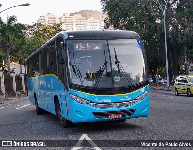 Expresso Recreio C12047 na cidade de Rio de Janeiro, Rio de Janeiro, Brasil, por Vicente de Paulo Alves. ID da foto: 9217051.