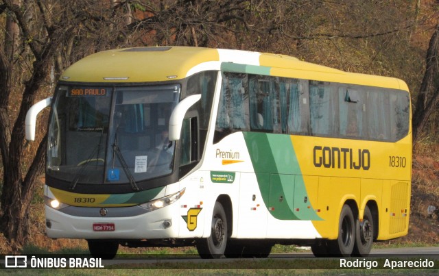 Empresa Gontijo de Transportes 18310 na cidade de Carmópolis de Minas, Minas Gerais, Brasil, por Rodrigo  Aparecido. ID da foto: 9218874.