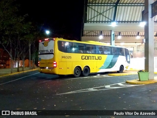 Empresa Gontijo de Transportes 14025 na cidade de Franca, São Paulo, Brasil, por Paulo Vitor De Azevedo. ID da foto: 9218976.