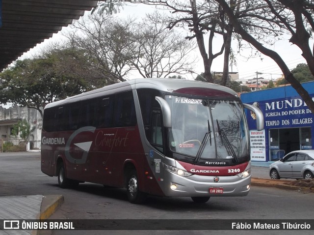 Expresso Gardenia 3240 na cidade de Três Corações, Minas Gerais, Brasil, por Fábio Mateus Tibúrcio. Número da foto: #9217293.