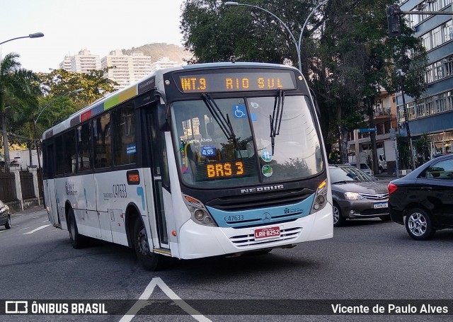 Viação Redentor C47633 na cidade de Rio de Janeiro, Rio de Janeiro, Brasil, por Vicente de Paulo Alves. ID da foto: 9217056.