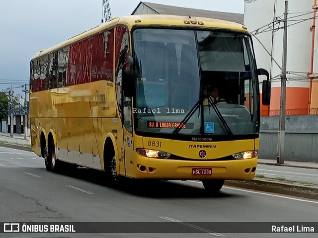 Viação Itapemirim 8831 na cidade de Niterói, Rio de Janeiro, Brasil, por Rafael Lima. ID da foto: 9218499.