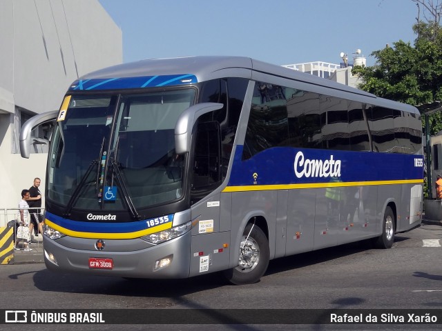 Viação Cometa 18535 na cidade de Rio de Janeiro, Rio de Janeiro, Brasil, por Rafael da Silva Xarão. Número da foto: #9140198.