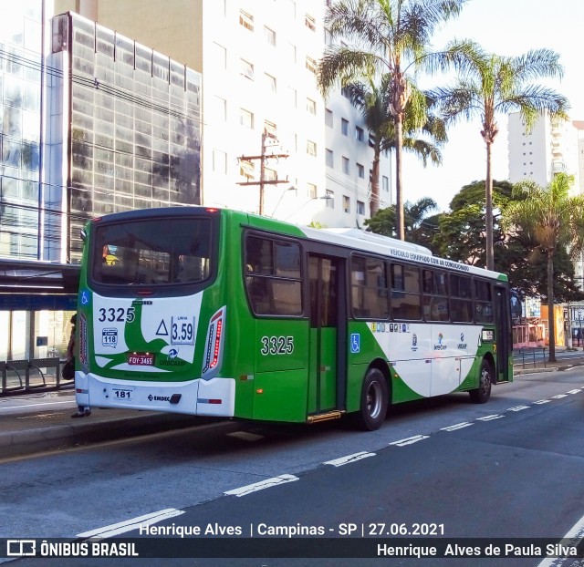 VB Transportes e Turismo 3325 na cidade de Campinas, São Paulo, Brasil, por Henrique Alves de Paula Silva. Número da foto: #9138046.
