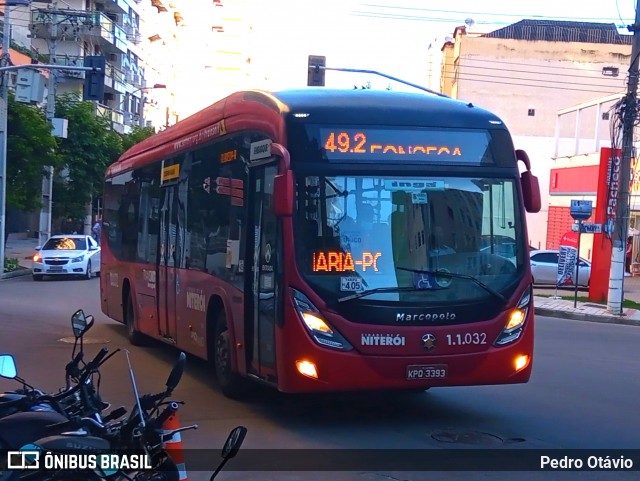 Auto Lotação Ingá 1.1.032 na cidade de Niterói, Rio de Janeiro, Brasil, por Pedro Otávio. ID da foto: 9139215.