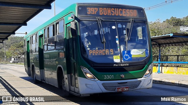 Sudeste Transportes Coletivos 3301 na cidade de Porto Alegre, Rio Grande do Sul, Brasil, por Max Ramos. ID da foto: 9137597.