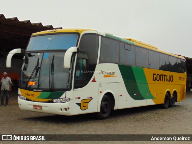 Empresa Gontijo de Transportes 14870 na cidade de Vitória da Conquista, Bahia, Brasil, por Anderson Queiroz. ID da foto: 9221204.