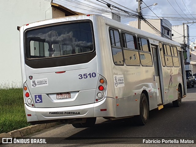 Viação Rosa Vitória da Conquista 3510 na cidade de Vitória da Conquista, Bahia, Brasil, por Fabrício Portella Matos. Número da foto: #9222686.