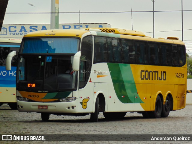 Empresa Gontijo de Transportes 14870 na cidade de Vitória da Conquista, Bahia, Brasil, por Anderson Queiroz. ID da foto: 9221165.