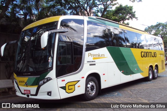 Empresa Gontijo de Transportes 10905 na cidade de Belo Horizonte, Minas Gerais, Brasil, por Luiz Otavio Matheus da Silva. ID da foto: 9220821.