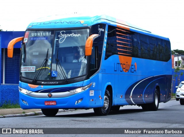 Litorânea Transportes Coletivos 5872 na cidade de São Paulo, São Paulo, Brasil, por Moaccir  Francisco Barboza. Número da foto: #9221005.