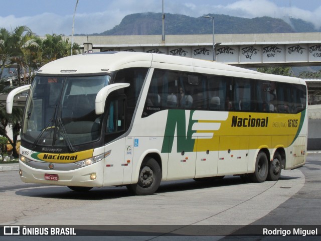 Viação Nacional 16105 na cidade de Rio de Janeiro, Rio de Janeiro, Brasil, por Rodrigo Miguel. ID da foto: 9222323.