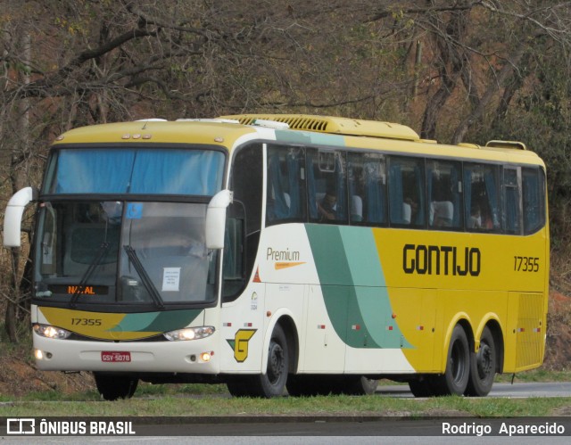 Empresa Gontijo de Transportes 17355 na cidade de Carmópolis de Minas, Minas Gerais, Brasil, por Rodrigo  Aparecido. Número da foto: #9221382.